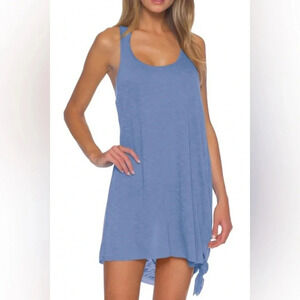 NWT BECCA Breeze Twist Back Cover Up Dress in Royal Blue